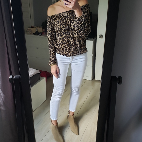 H&M leopard pattern top size S - Picture 2 of 4